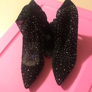 BRAND NEW* Shiny Sequins Knee-High Thin Heel Boots